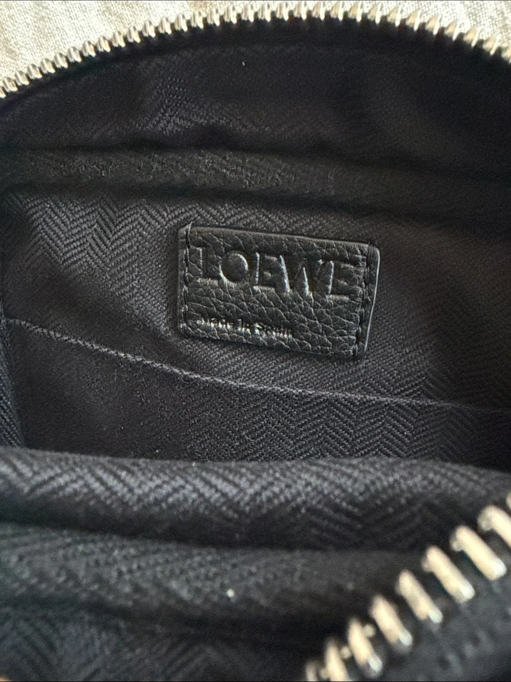 Loewe Military XS Black Leather Messenger Crossbody Bag